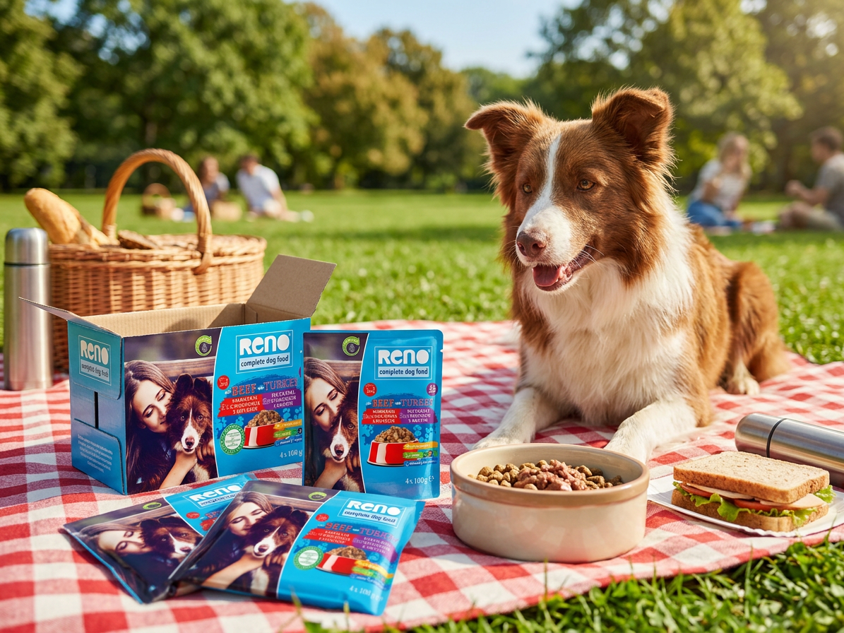 RENO Dog hovězí a krůta, kapsa 100 g (4 pack)