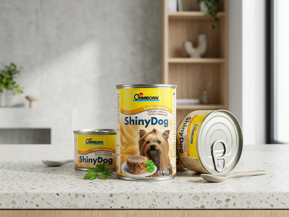 ShinyDog konzerva tuňák+hovězí 2x85g