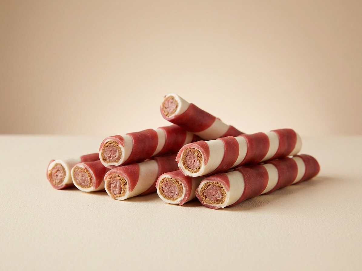 Chewing Roll, kachní plněné žvýkací trubičky, 10 cm/ 17 g , [ 100 ks ]