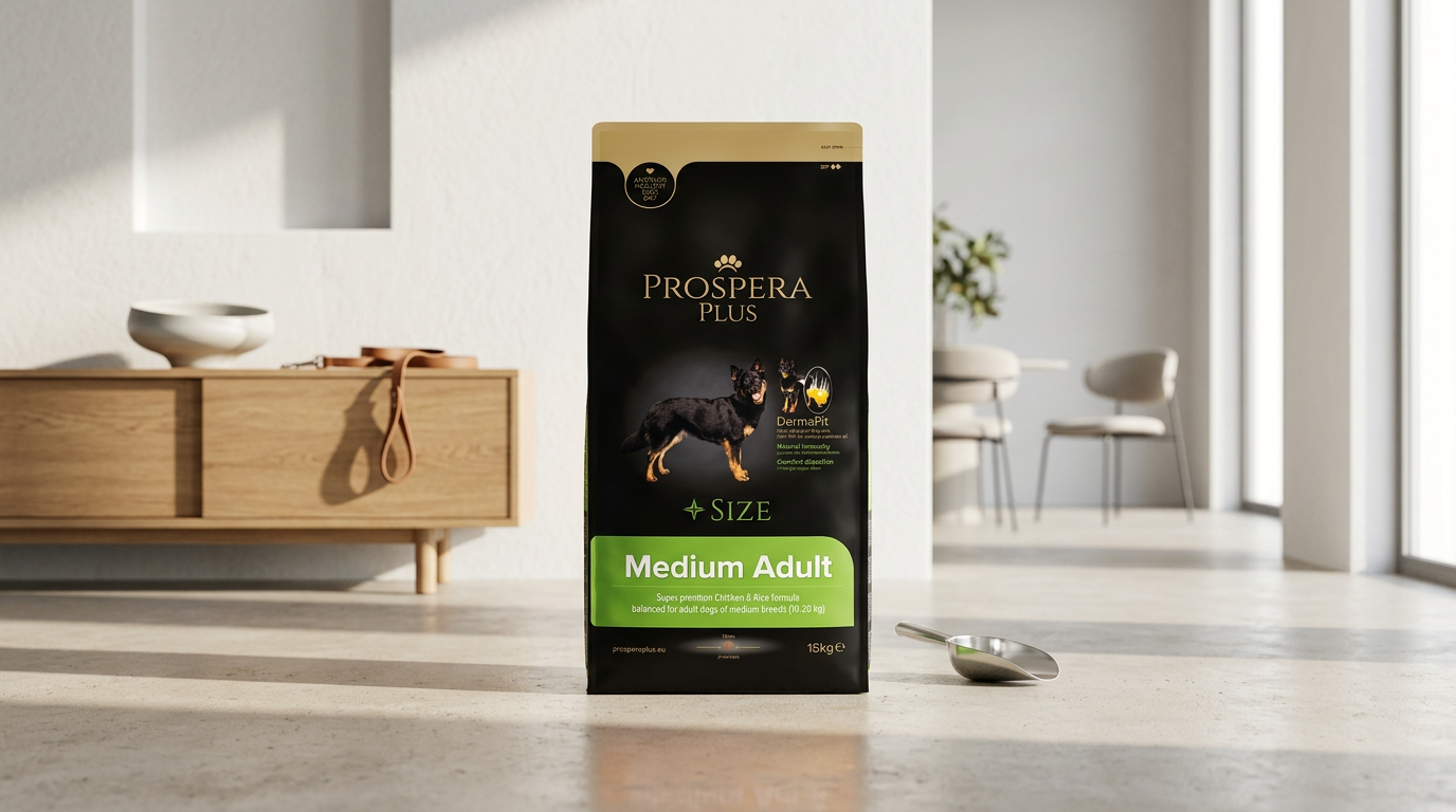 Prospera Plus Medium Adult kuře s rýží pro psy 15 kg