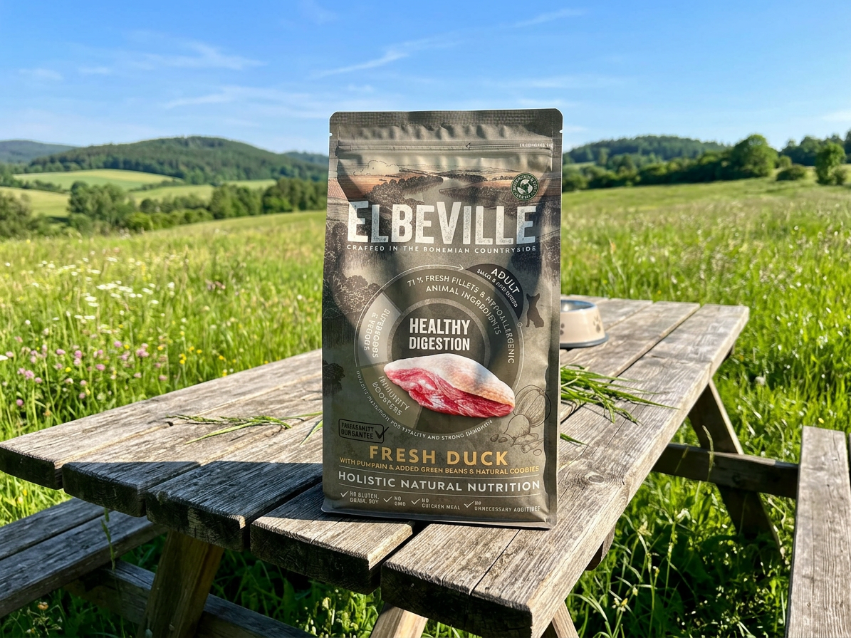 ELBEVILLE Adult Mini Fresh Duck Healthy Digestion – kachní granule 1,4 kg