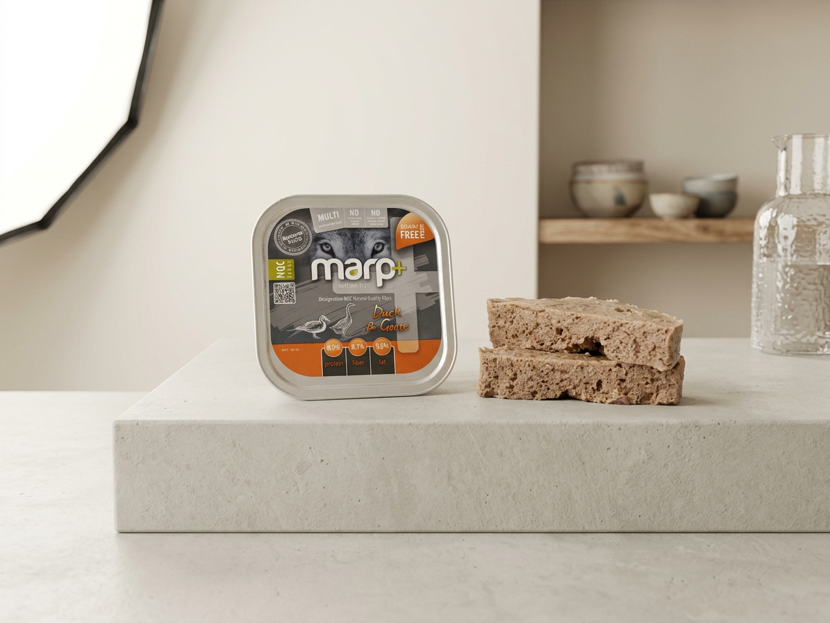 Marp Natural Plus vanička pro psy s kachnou a husou 150g