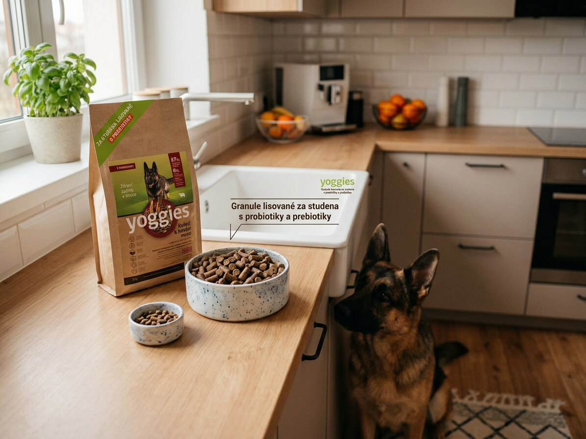 Yoggies granule pro psy kuřecí a hovězí, lisované za studena 5 kg
