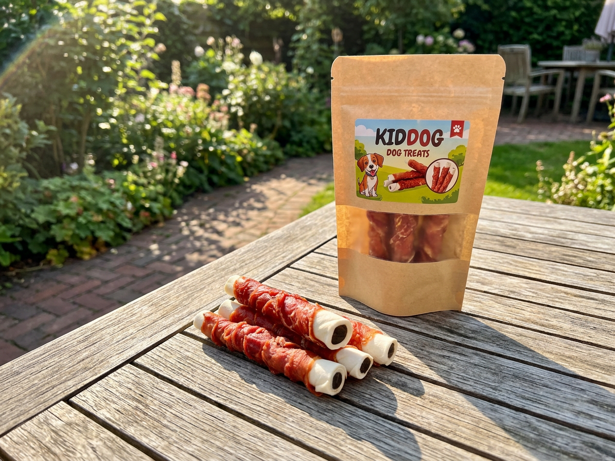 KIDDOG BUFFET ROLLER s kachními prsy 12 cm/35 g, plněný kuřecími játry [50 ks]
