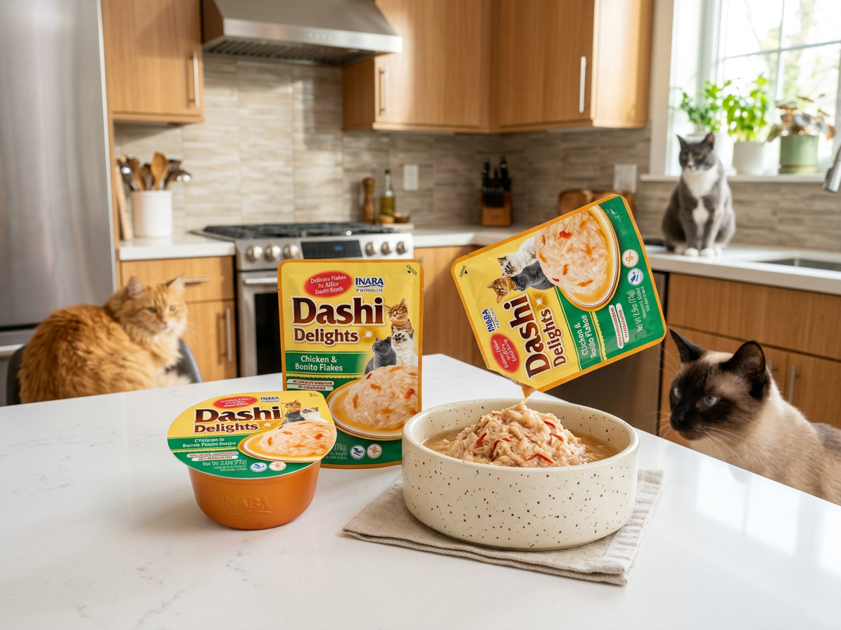 Inaba Dashi Delights kuře a tuňákové vločky 70 g