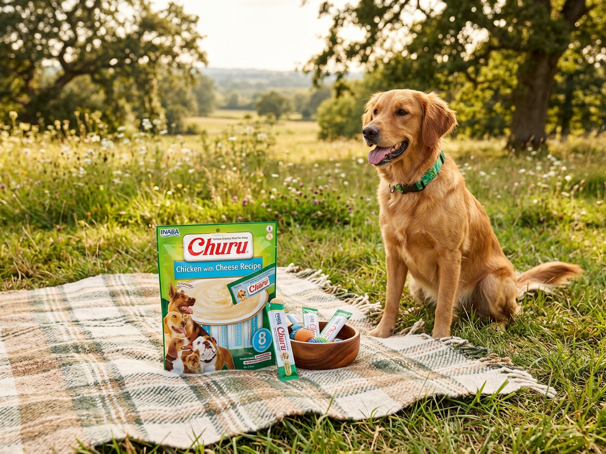 Inaba Churu dog snack kuře & sýr 8x 20g