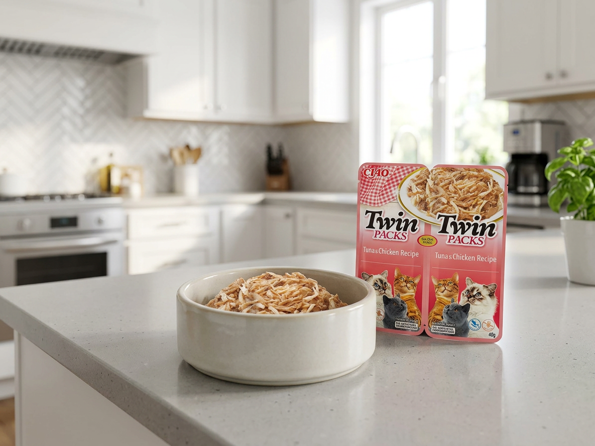 Churu Cat Twin Packs tuňák a kuře ve vývaru 80 g