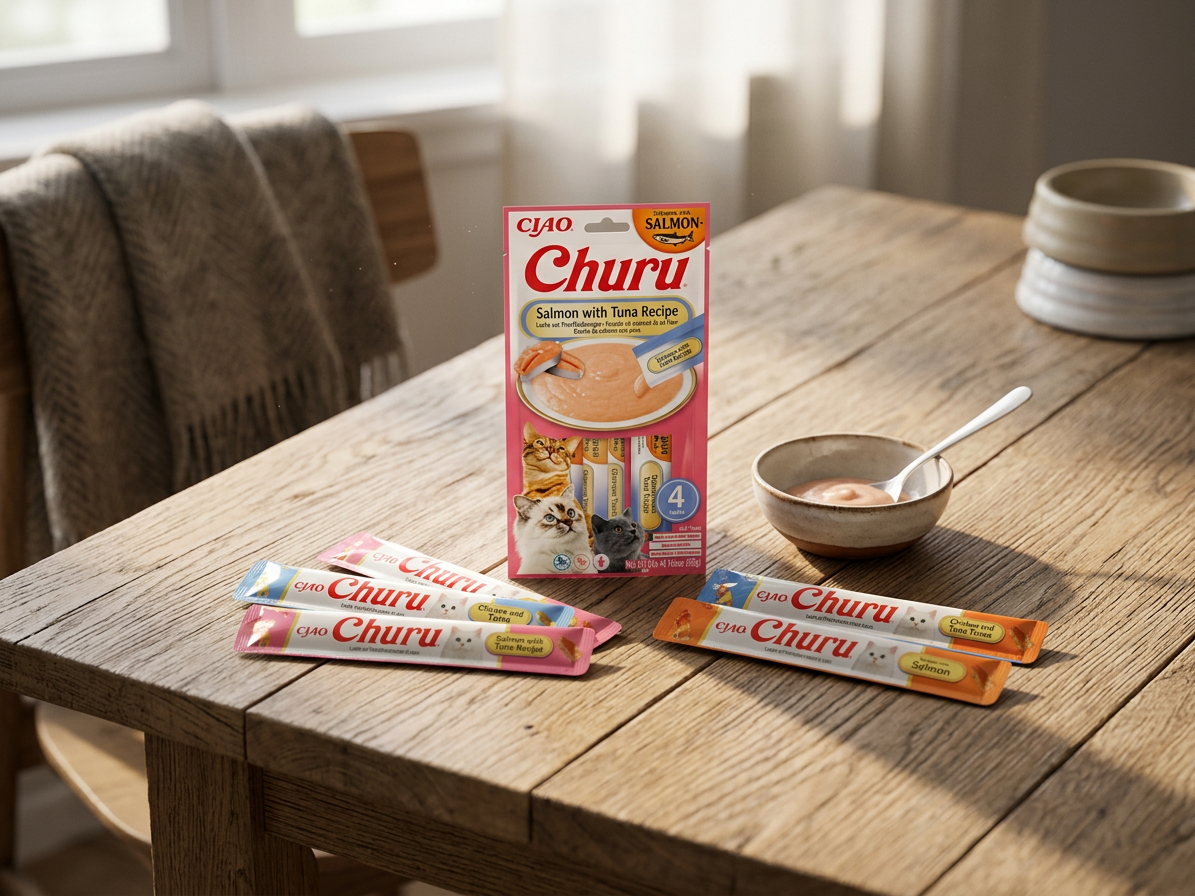 Churu Cat Salmon with Tuna Recipe 4x14g