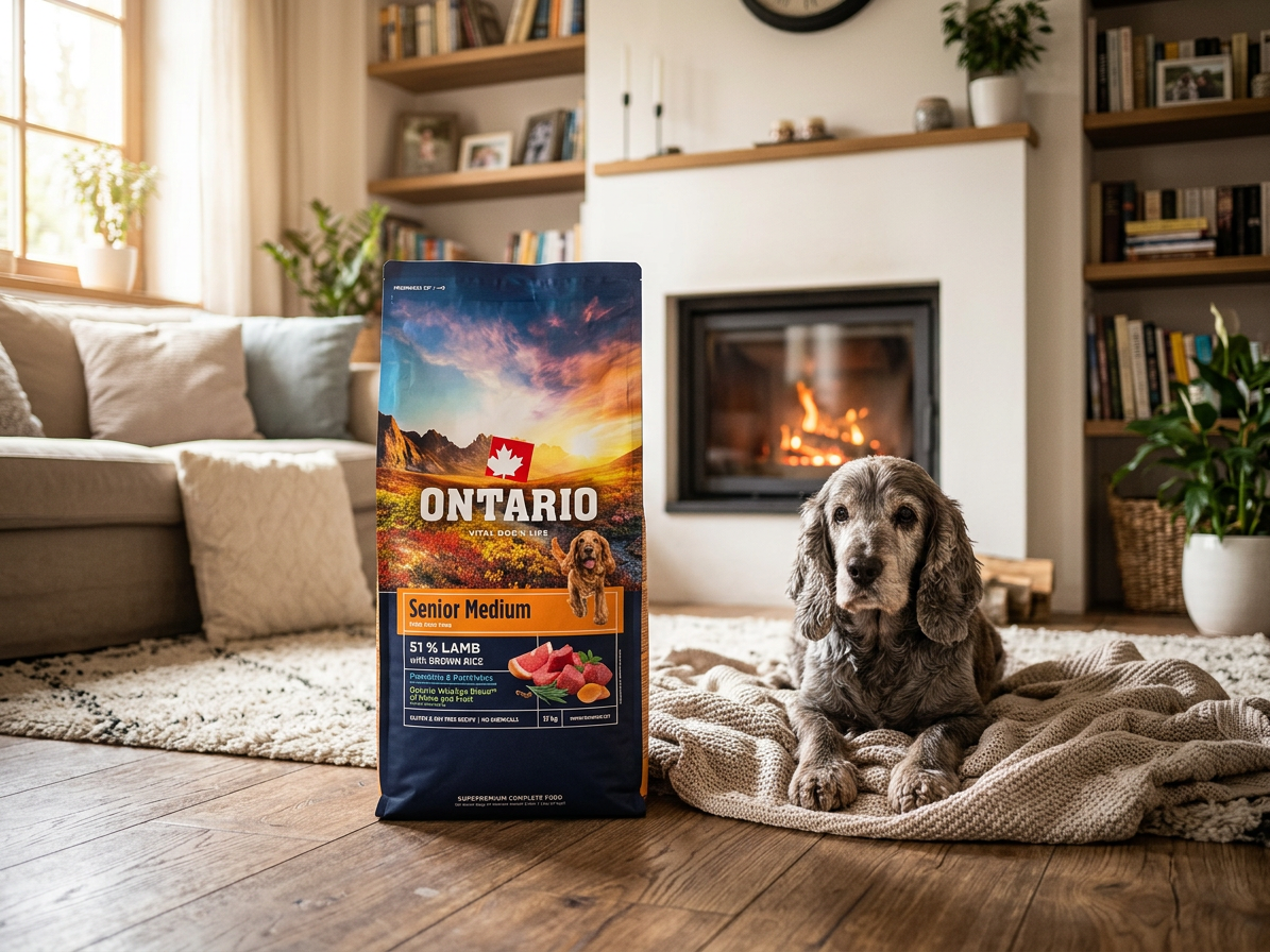 Ontario Senior Medium Lamb & Brown Rice pro seniory 12 kg