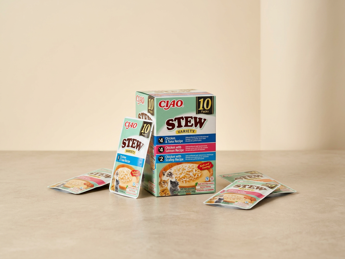 Churu Cat BOX Stew Chic.Tuna&Chic.Salm&Chic.Scal10x40g