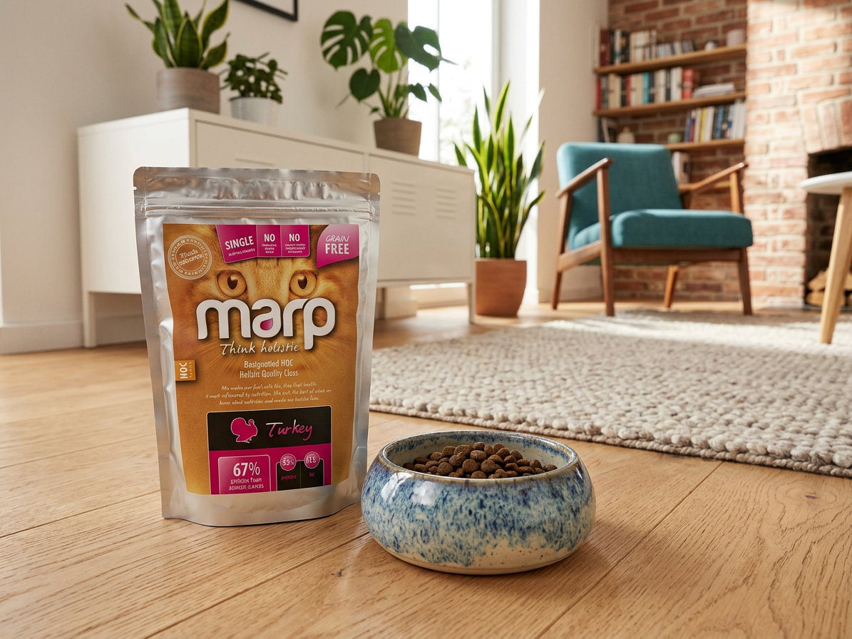 Marp Holistic Turkey CAT – krůtí bez obilovin pro kočky 0,5 kg