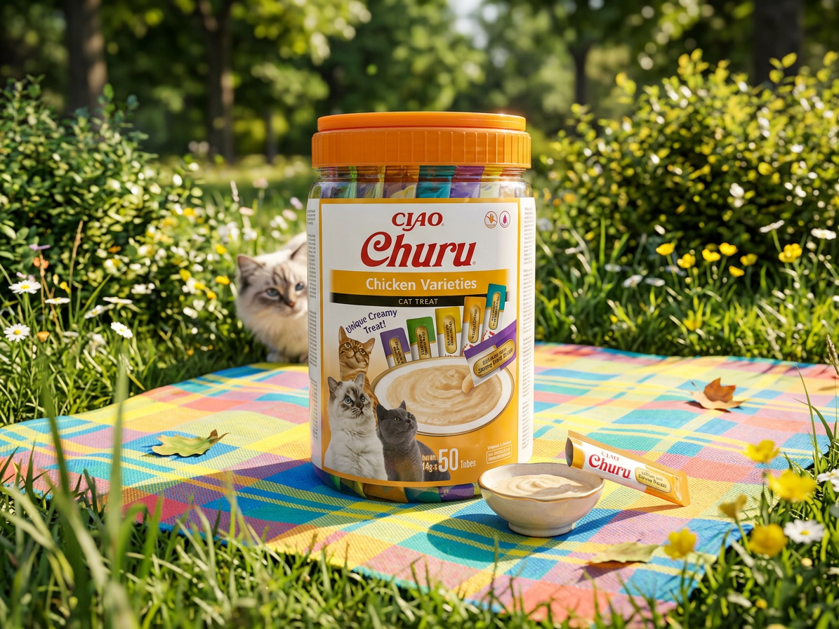 Churu cat masové pyré mix - kuře 700g