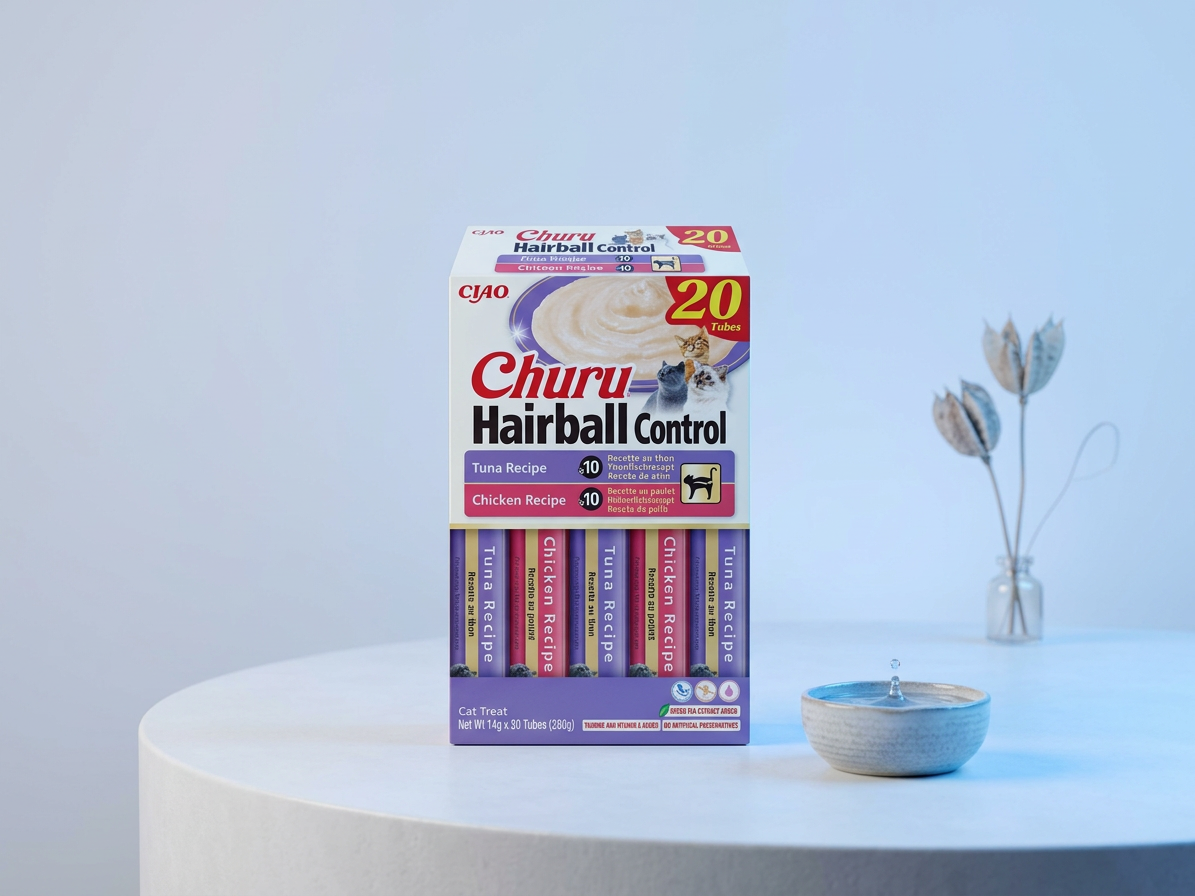 Churu Cat BOX Hairball Variety Tuna&Chicken 20x14g