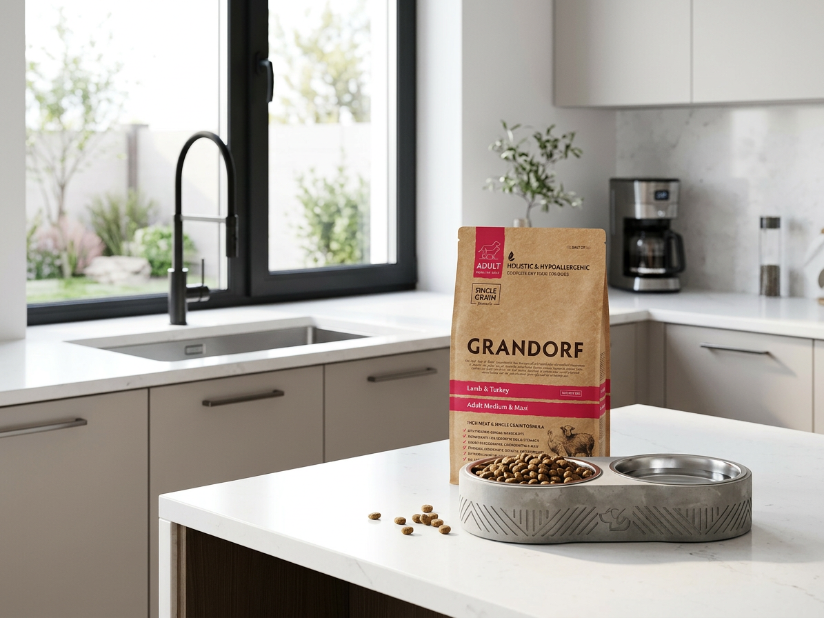 Grandorf Adult Medium & Maxi – granule jehně a krocan 10 kg
