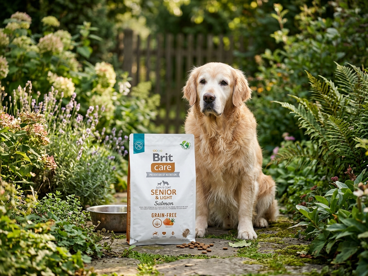 Brit Care Dog Grain-free Senior and Light – losos a brambory 3 kg