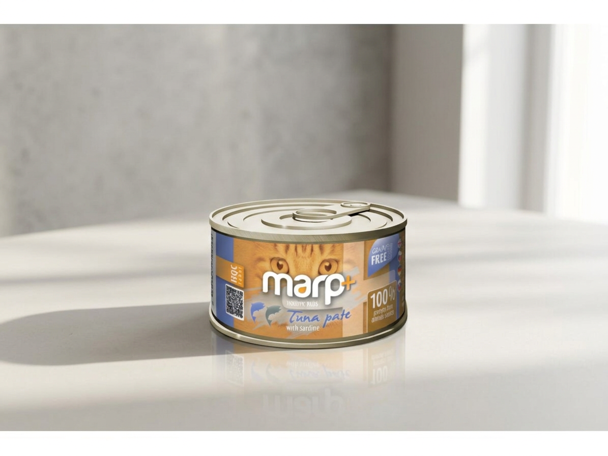 Marp Holistic Plus konzerva pro kočky – Tuňákové paté se sardinkami 70g