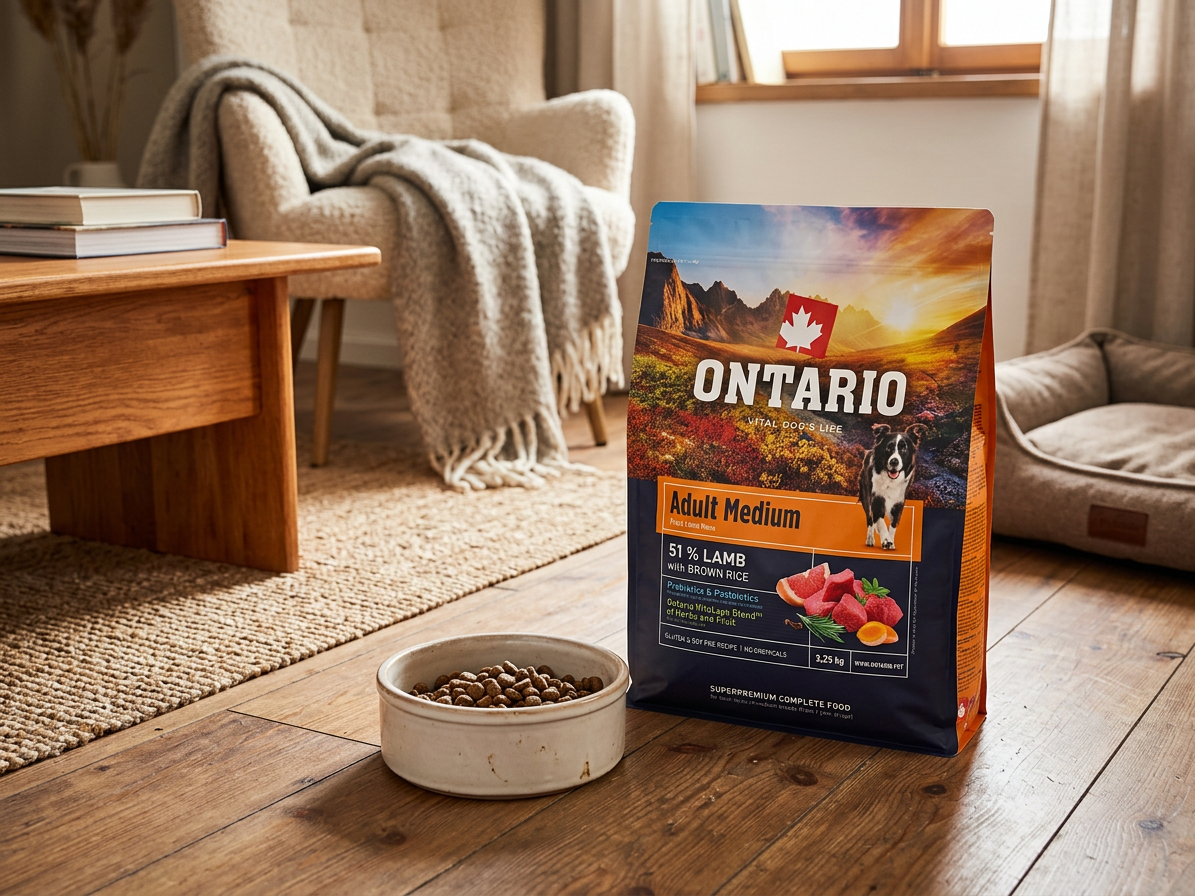 Ontario Adult Medium Lamb & Brown Rice pro dospělé psy 2,25 kg