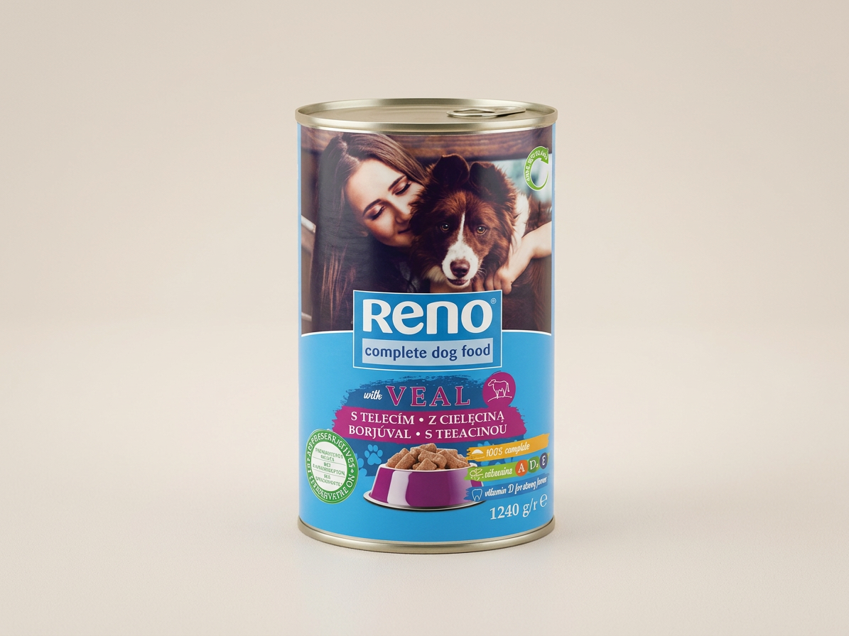 RENO Dog telecí, kousky 1240 g