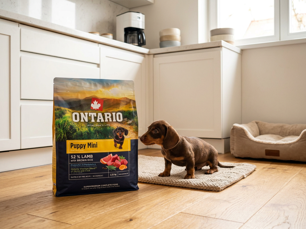 Ontario Puppy Mini Lamb & Brown Rice pro štěňata malých plemen 2,25 kg