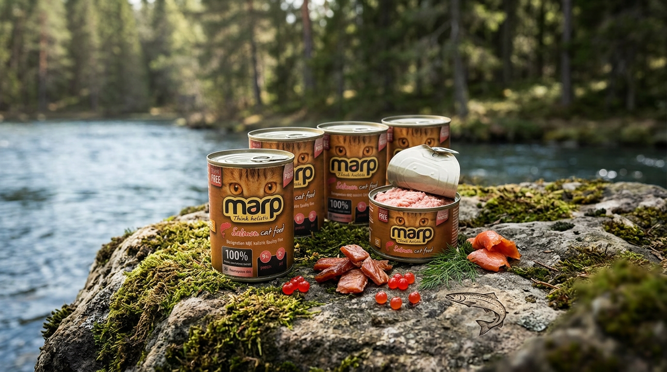 Marp Salmon konzerva pro kočky s lososem 6x370g
