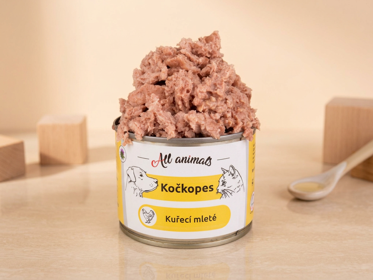 All Animals kočkopes konz. Kuřecí mleté 200g