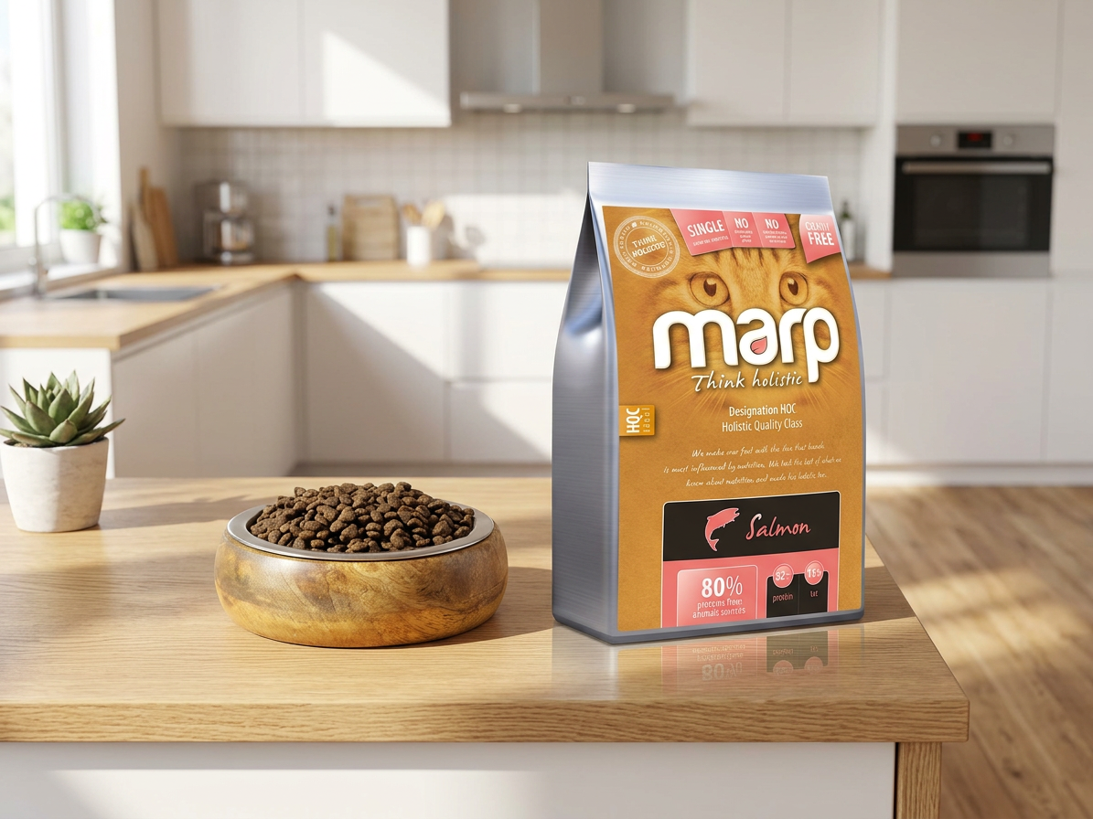Marp Holistic Salmon CAT – lososové granule bez obilovin 12 kg