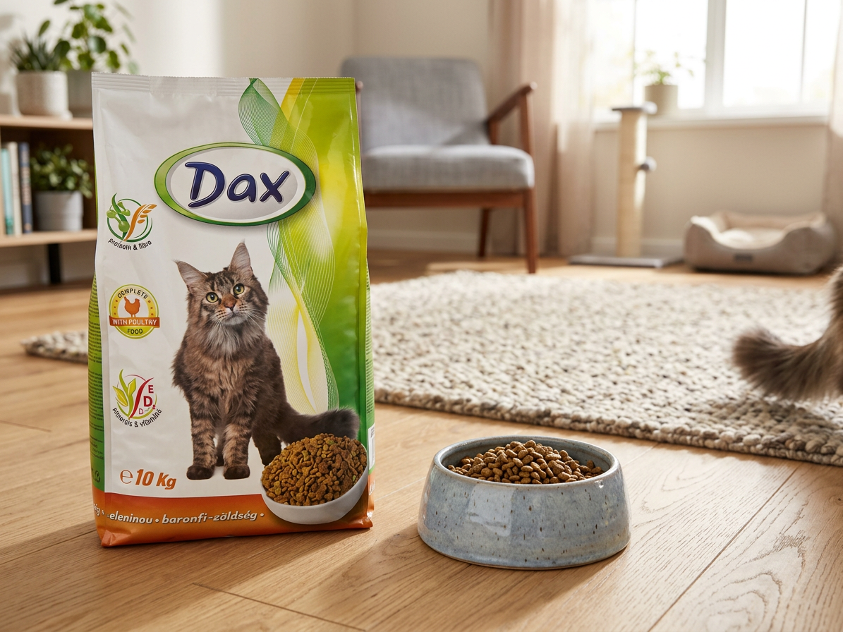 Dax Cat kompletní granule s drůbeží a zeleninou 10 kg