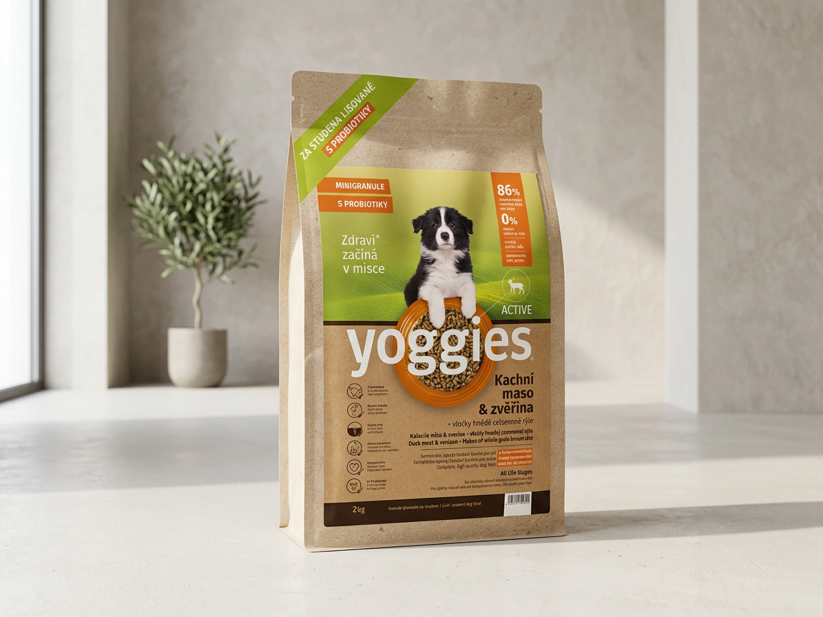 Yoggies MINIGRANULE Active kachna a zvěřina 2 kg