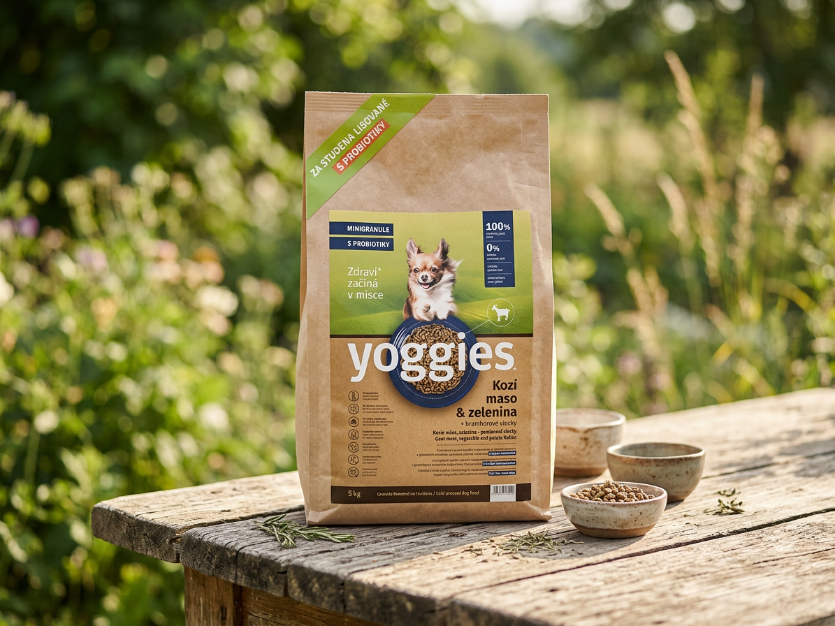 Yoggies MINIGRANULE hypoalergenní s kozím masem 5 kg