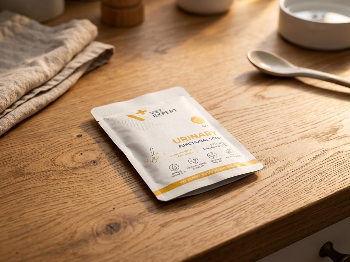 Veterinární kapsička pro psy VetExpert VD 4T Urinary Cat Functional Soup kapsa, 40 g