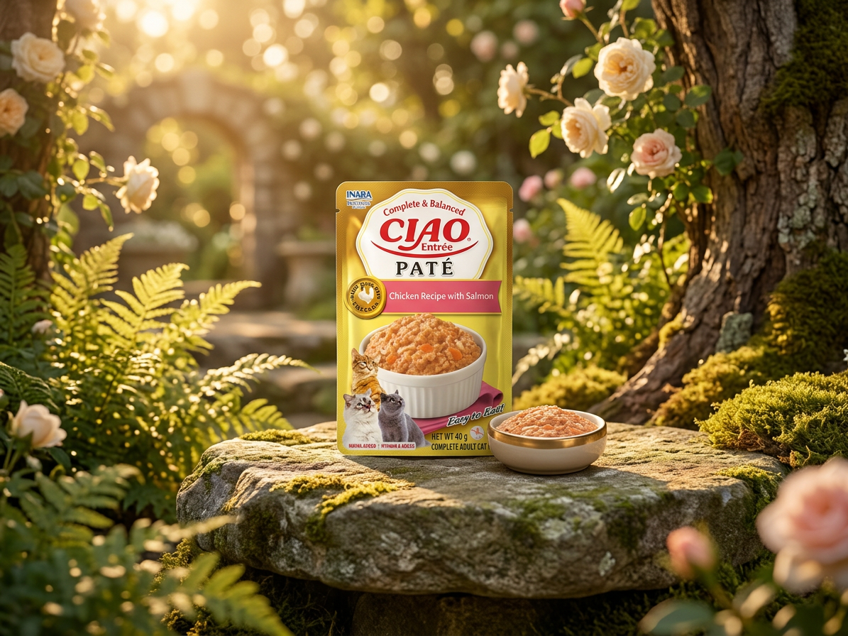 Kapsička pro kočky Churu Cat Entrée Paté Chicken Recipe with Salmon, 40 g