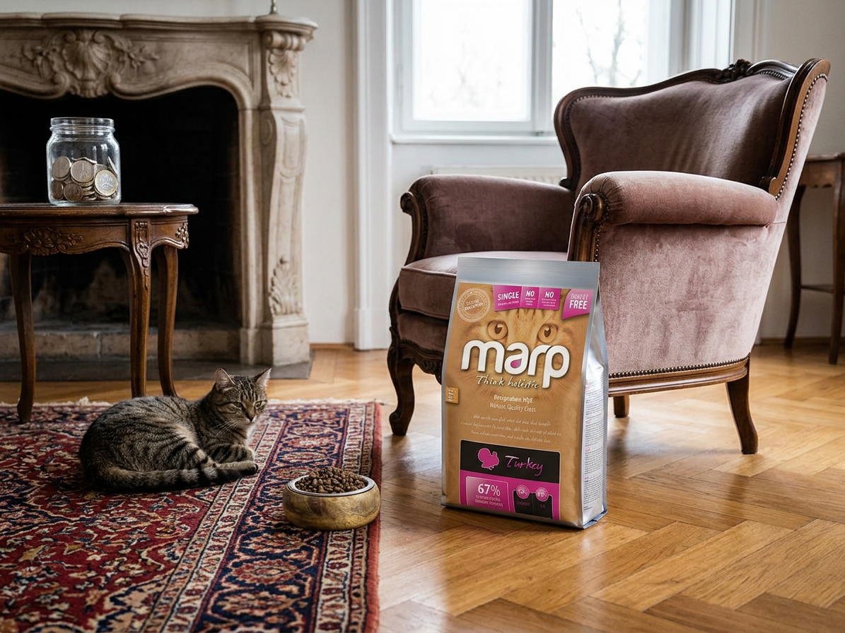 Marp Holistic Turkey CAT – krůtí granule bez obilovin pro kočky 12 kg