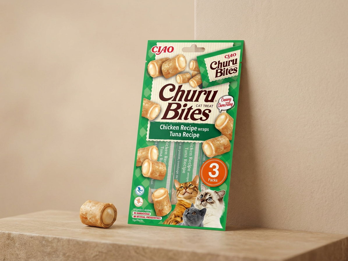 Churu cat Bites - kuře, tuňák 30g