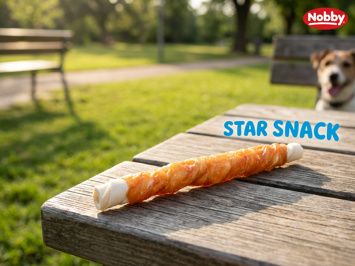 Pamlsek pro psy Nobby StarSnack Barbecue obalené kuřecí XL, cca 70 g