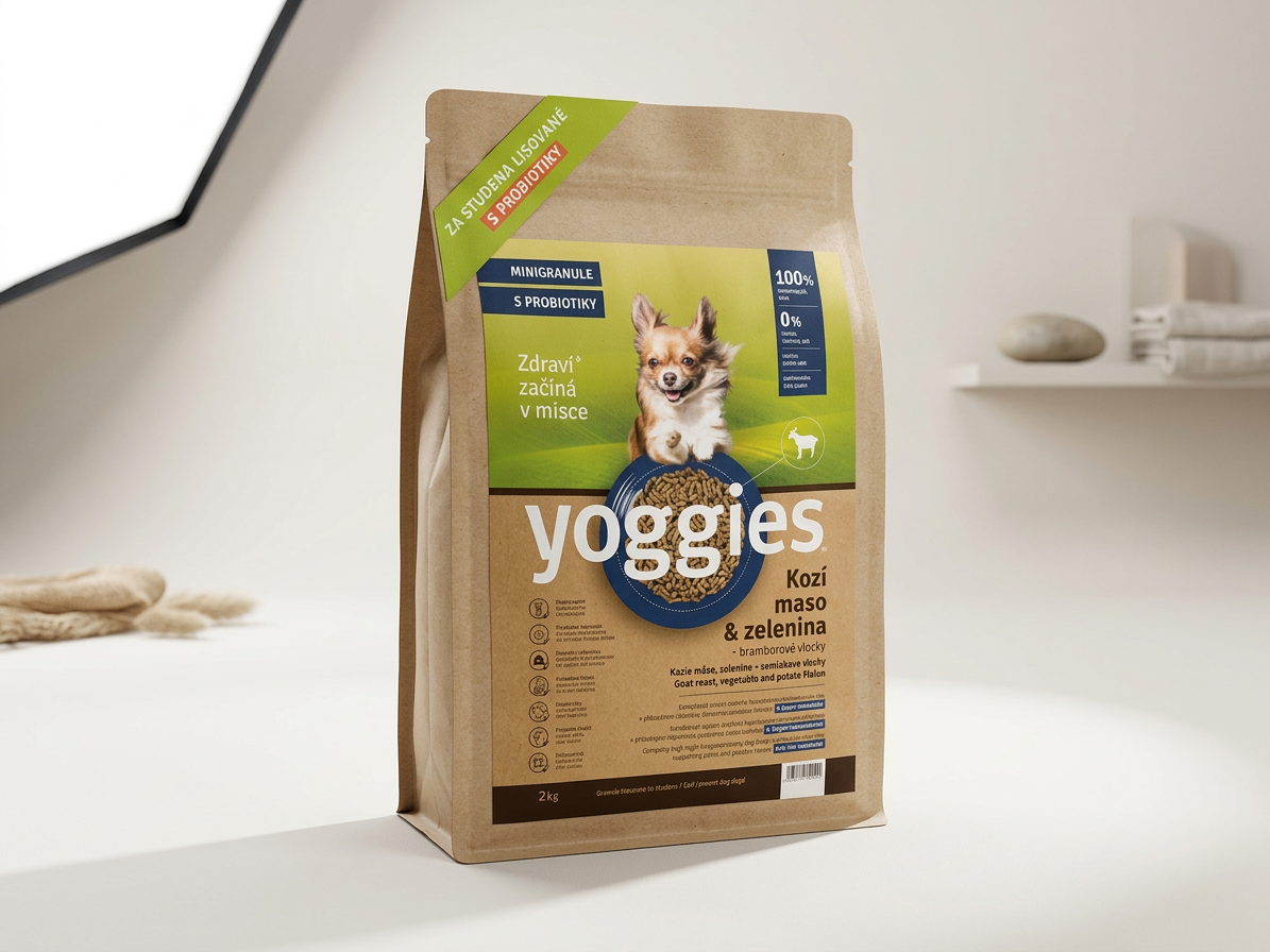 Yoggies hypoalergenní minigranule s kozím masem 2 kg