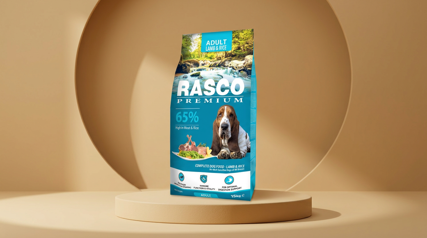 Rasco Premium Adult jehněčí s rýží pro dospělé psy 15 kg