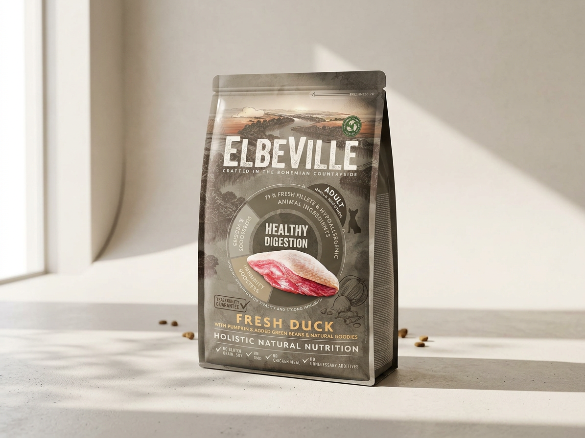 ELBEVILLE Adult Mini Fresh Duck Healthy Digestion – kachní granule 1,4 kg