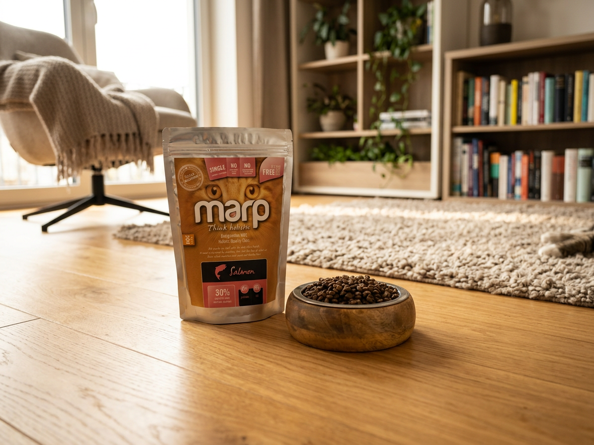 Marp Holistic Salmon CAT – lososové granule bez obilovin 0,5 kg