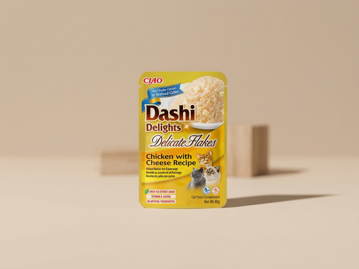 Churu Cat Dashi Delights Deli Flakes Chick&Cheese 40g