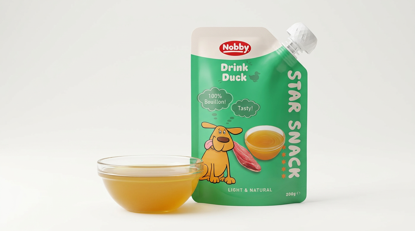 Kapsička pro psy Nobby StarSnack DRINK kachní, cca 200 g