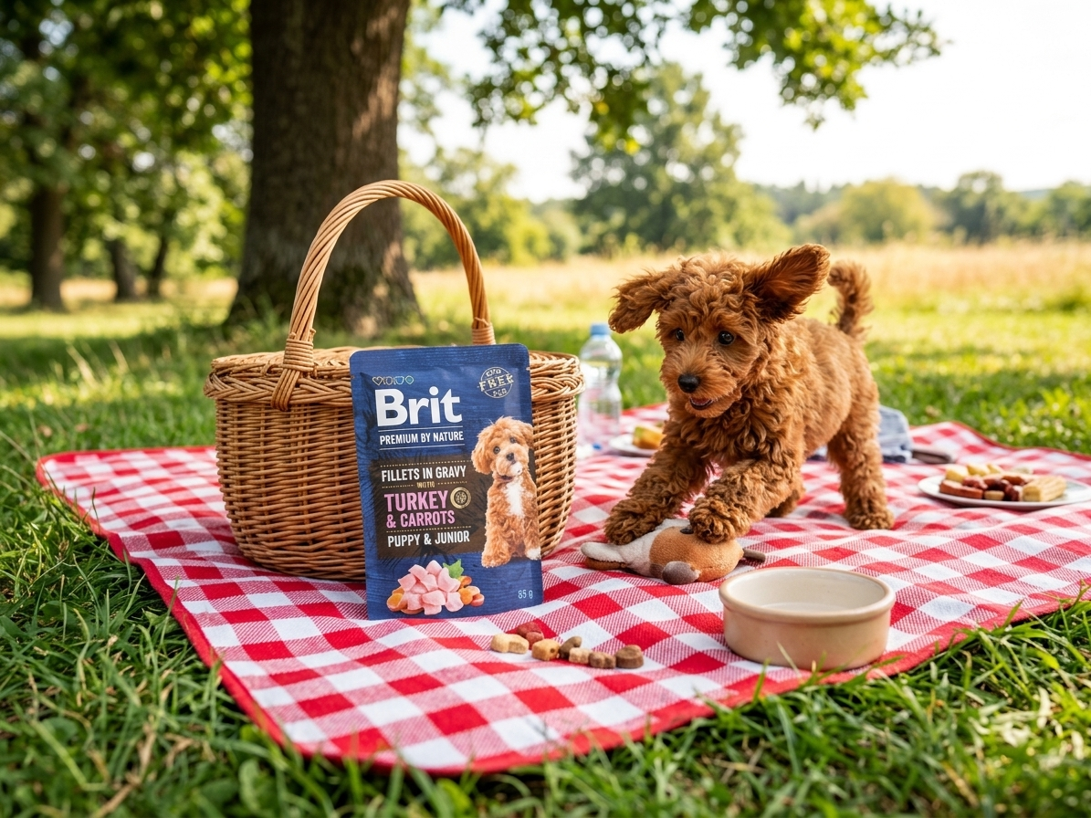 Brit Premium Dog Puppy Fillets Gravy Turkey&Carrots85g