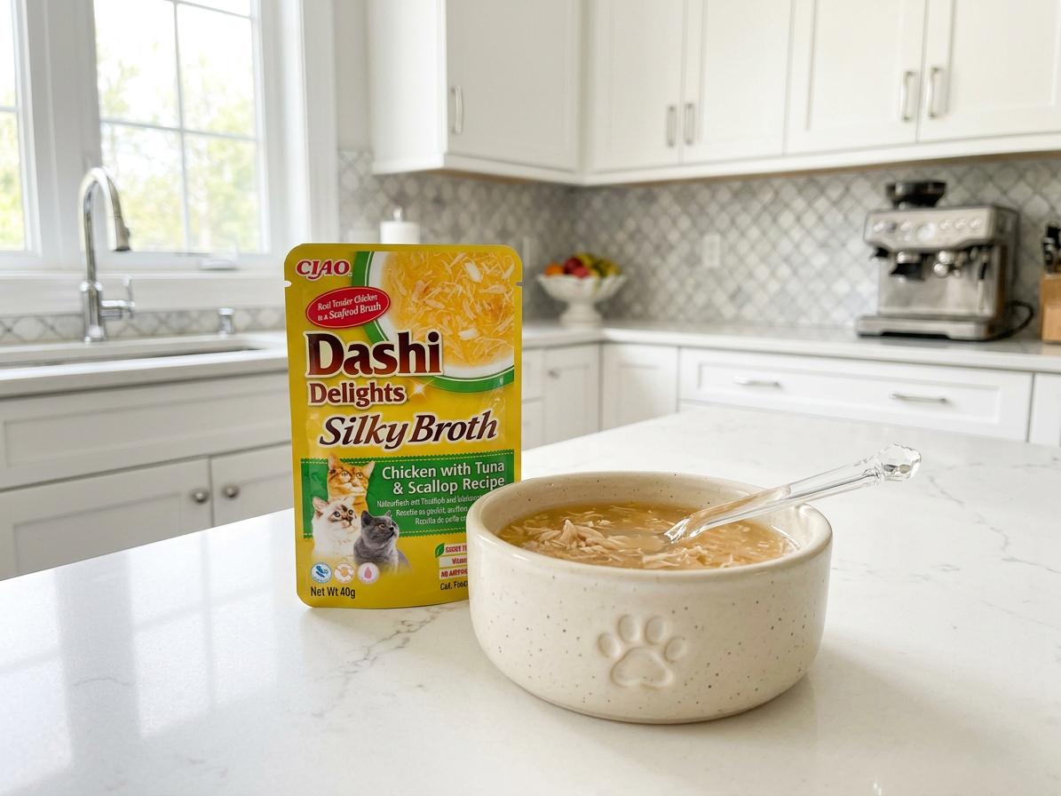 Churu Cat Dashi Delights Silky Broth Chick&Tun&Scal40g