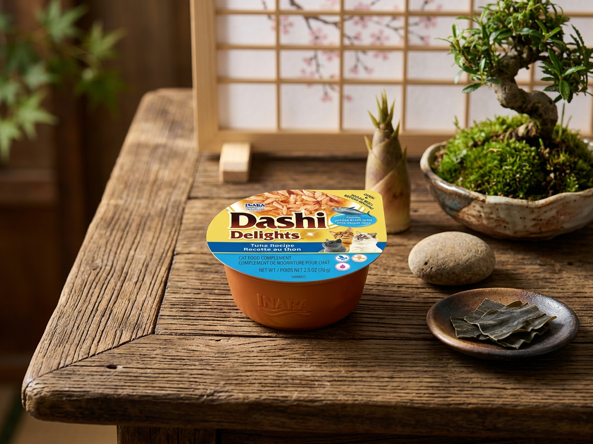 Doplňkové krmivo pro kočky Inaba Dashi Delights tuňák, 70 g