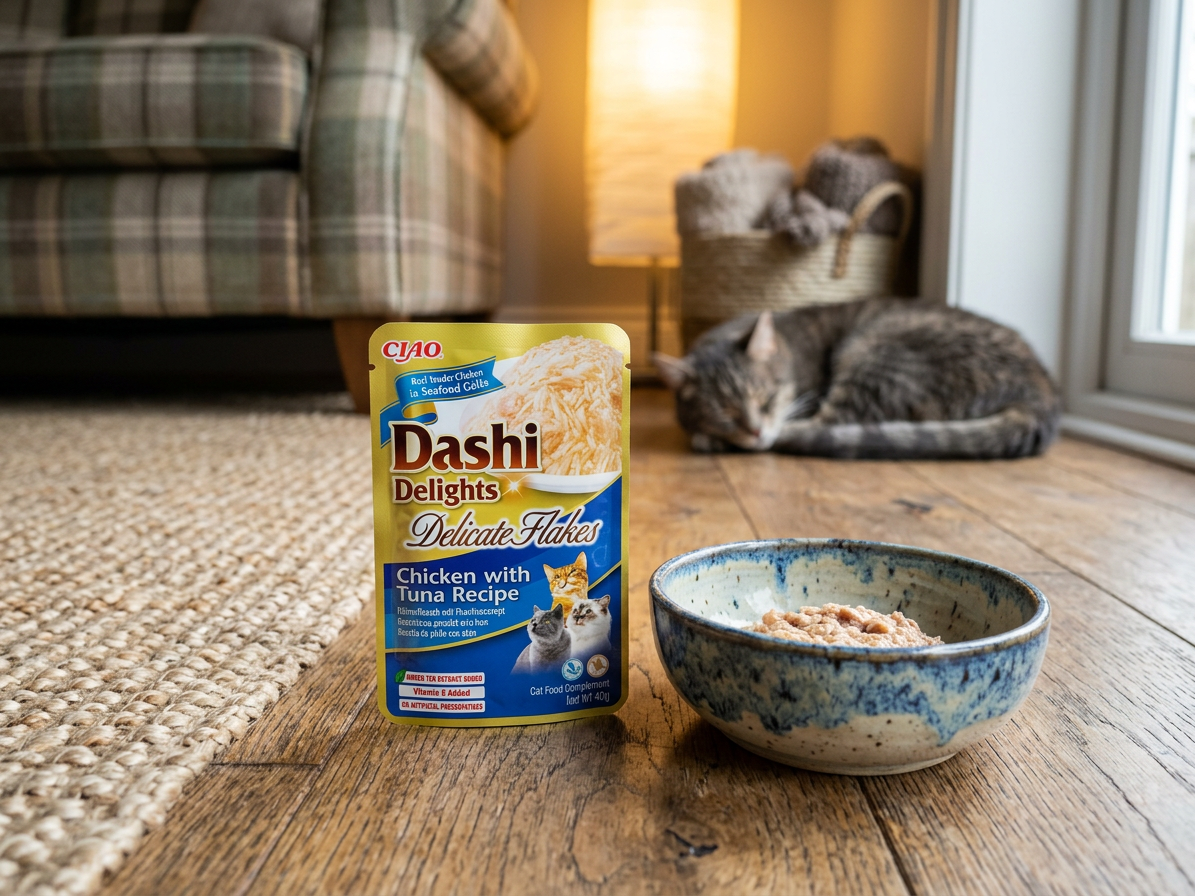 Churu Cat Dashi Delights Deli Flakes Chick&Tuna 40g