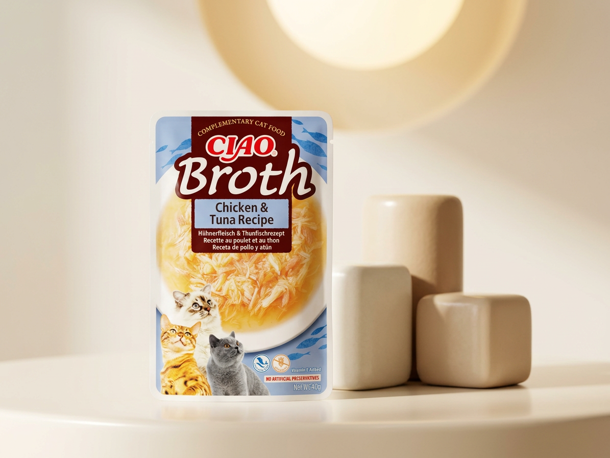 Churu Cat Broth kuře a tuňák – doplňkové krmivo pro kočky 40 g