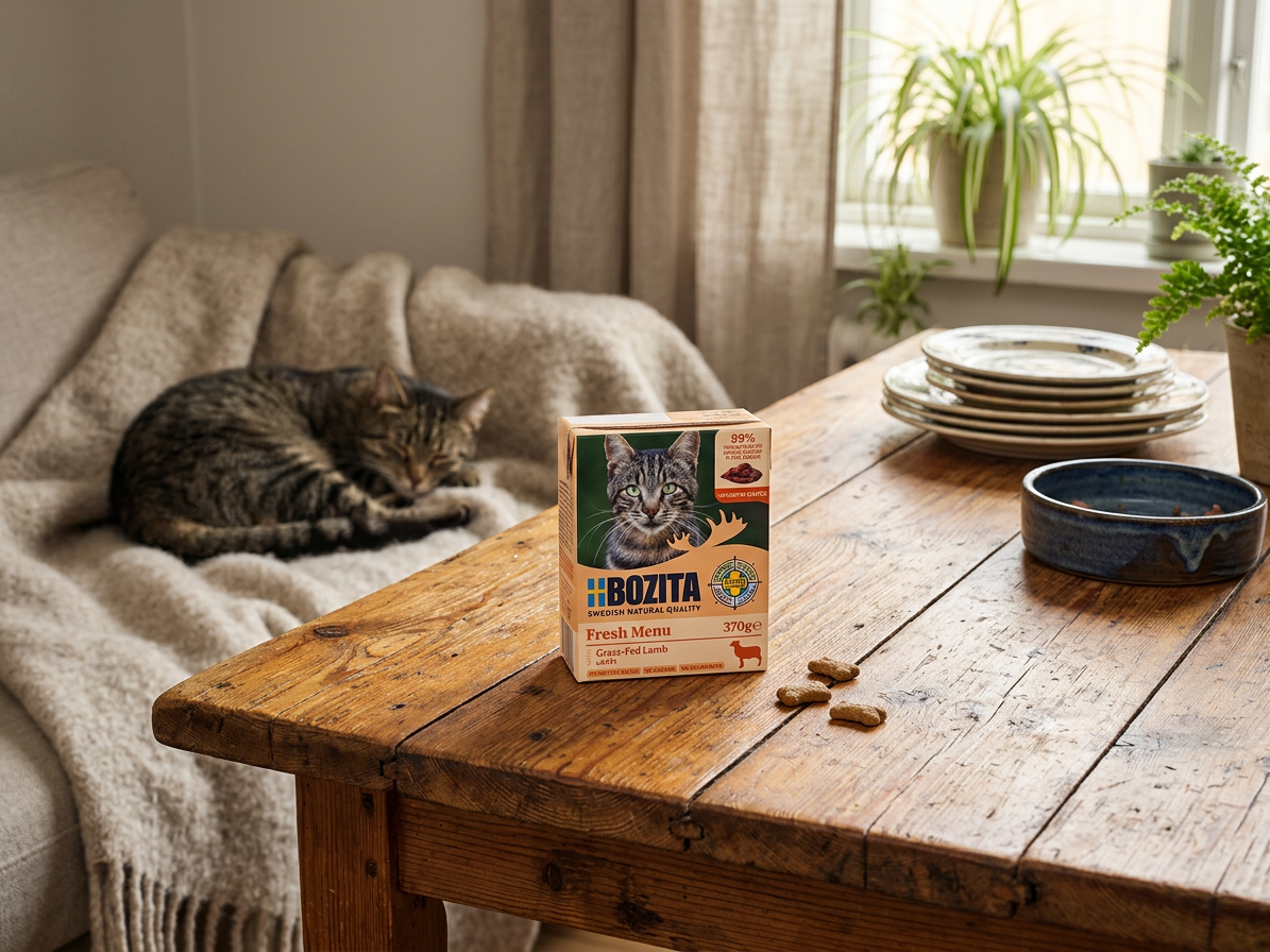 Bozita Cat kousky v omáčce s jehněčím, tetrapak 370 g