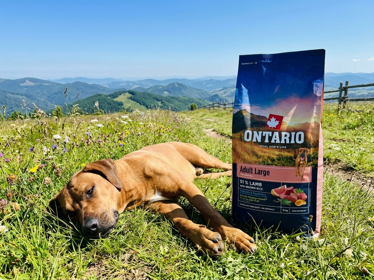 Ontario Adult Large Lamb & Brown Rice – krmivo pro velké psy 12 kg