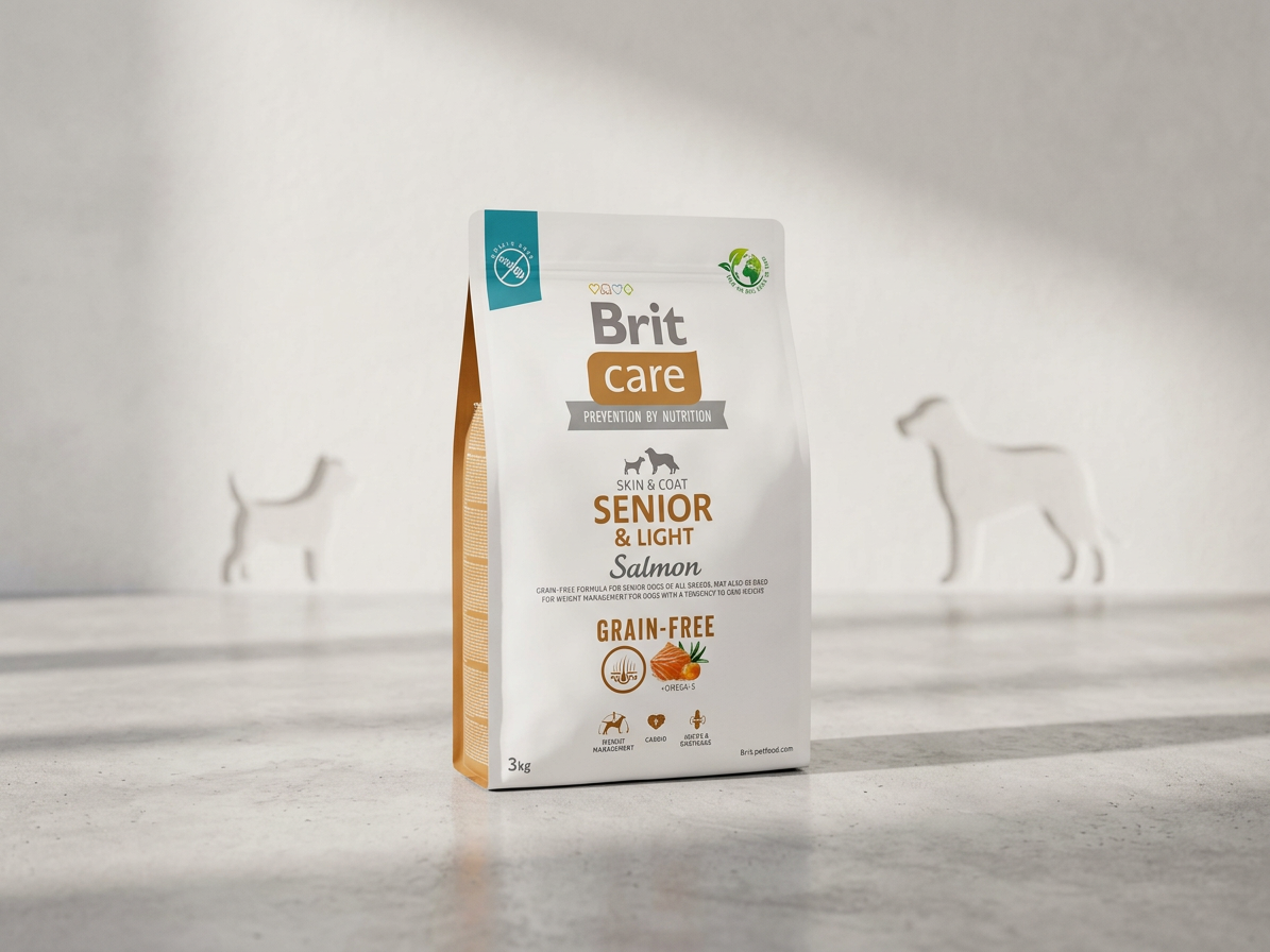Brit Care Dog Grain-free Senior and Light – losos a brambory 3 kg