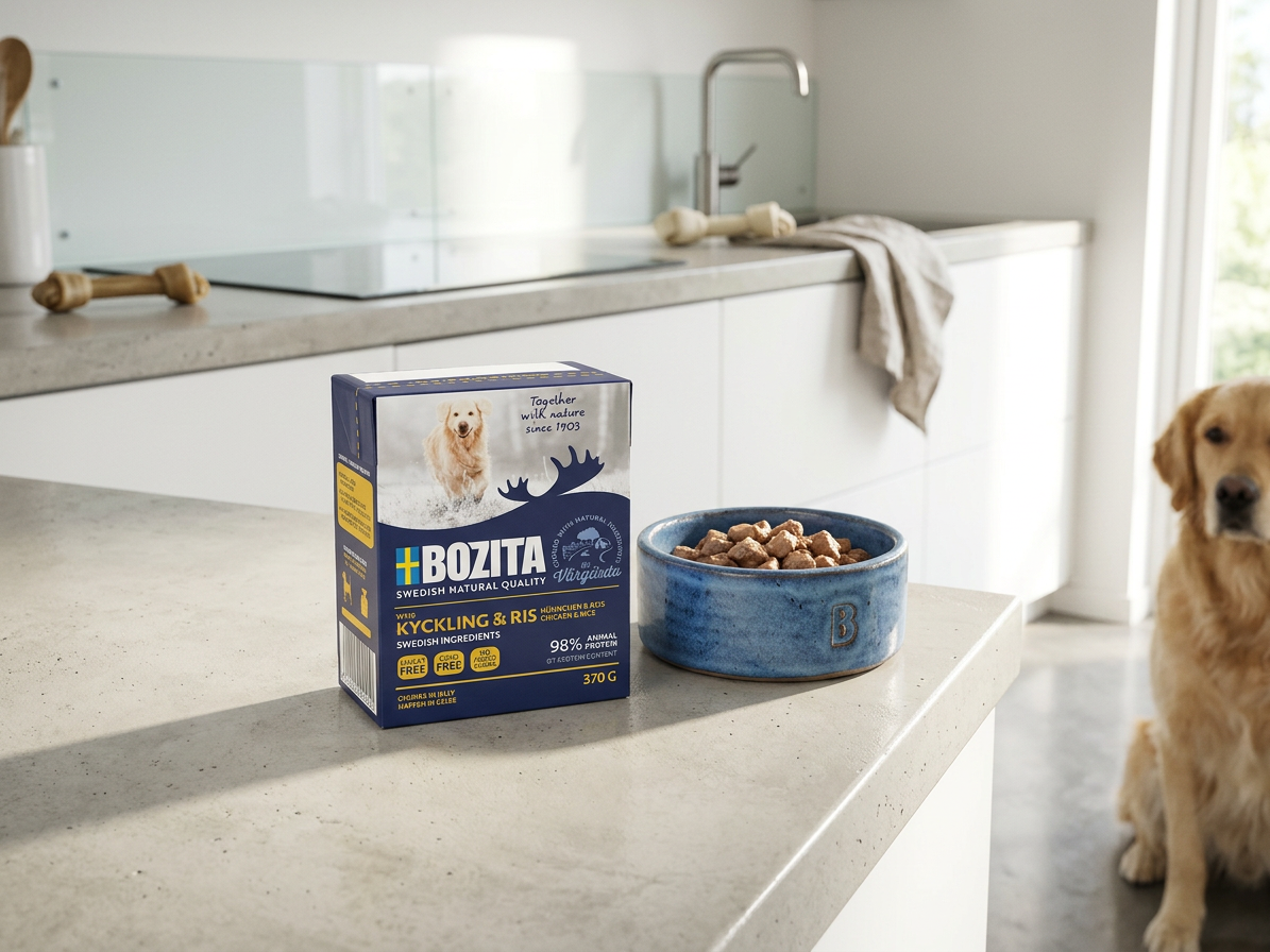 Bozita Dog kousky v želé s kuřecím a rýží 370 g