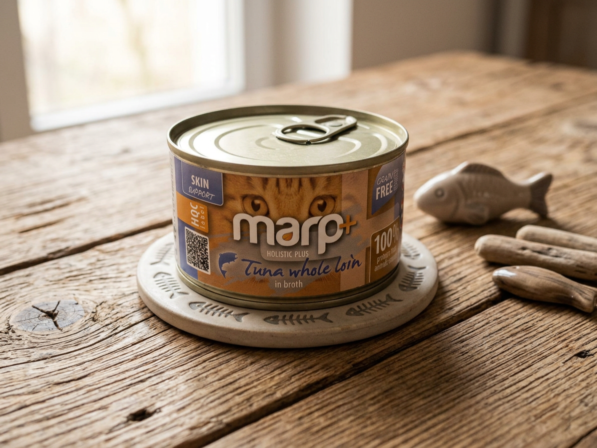 Marp Holistic Plus konzerva pro kočky – Tuňákové filety ve vývaru 70g